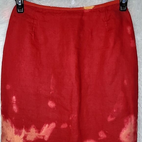 Vintage Michael Kors Linen Skirt Size 10 - Picture 3 of 7